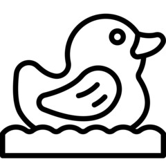 duck line icon