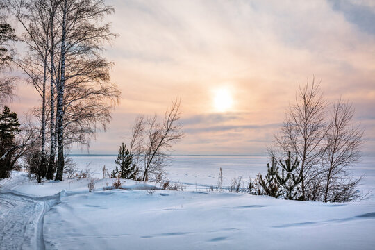 Winter landscape, Western Siberia