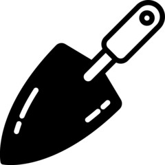 shovel solid line icon