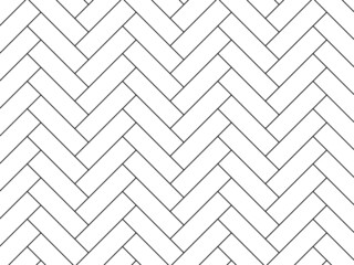 Herringbone floor. Diagonal texture. Black and white pattern. Vector illustration.