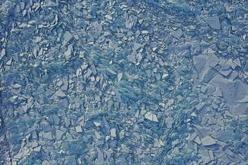 ice hummocks baikal top view texture, abstract background winter broken ice