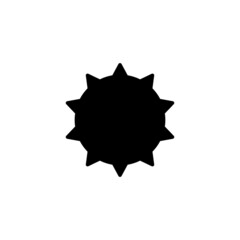 Sun simple flat icon vector illustration	