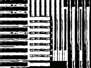 Black and white abstract illustrative background design for shirt and paperback printing