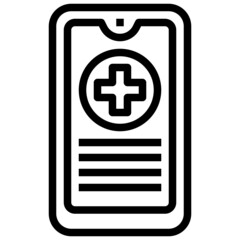 Obraz premium Covid test and protect_hospital app