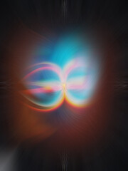 A abstract twisted light fibers effect wallpaper