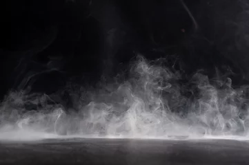 Poster Abstract smoke on a dark background © Fedoruk