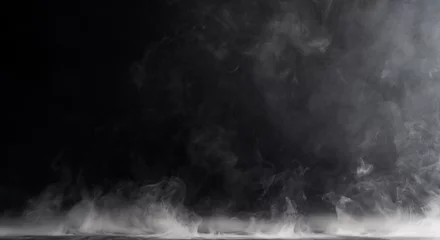 Foto op Plexiglas Rook Abstracte rook op een donkere achtergrond