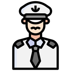 Jobs and professions avatars_captain