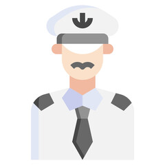 Jobs and professions avatars_captain