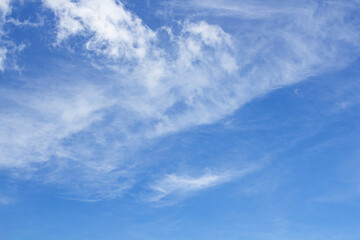 Good weather and beautiful blue sky with light clouds, great classic universal background