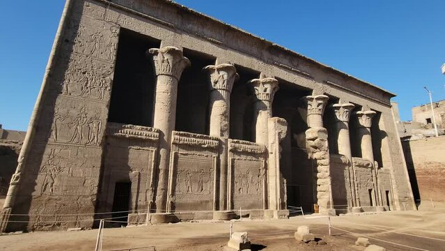 Temple of Khnum. The temple of Esna, dedicated to the god Khnum. Egypt.