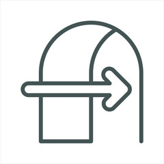 Log in Website Simple Line Icon