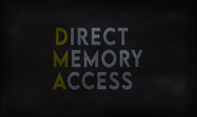 DIRECT MEMORY ACCESS(DMA) on chalk board