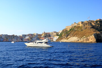Obraz premium Marina di Procida, view from the boat