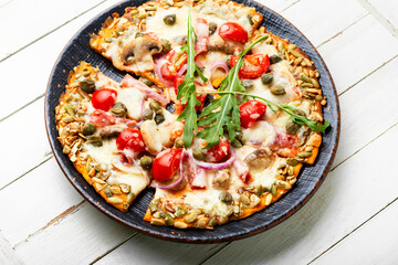 Tasty pumpkin-based pizza