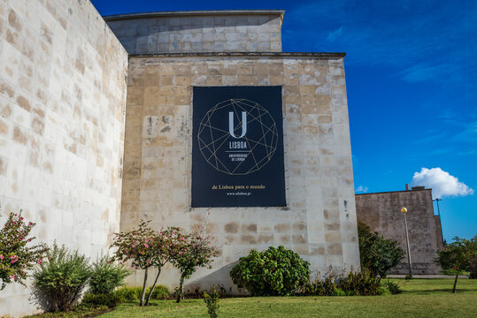 Lisbon, Portugal - November 7, 2018: Rectory building of the University of Lisbon city