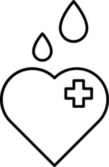 Obraz premium Blood donation icon