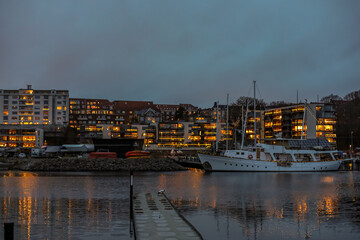 Denmark, Aarhus, 13-12-2021 - Here is a picture of the new building at the east harbor