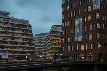 Denmark, Aarhus, 13-12-2021 - Here is a picture of the new building at the east harbor