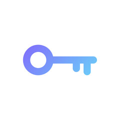 Key vector icon with gradient