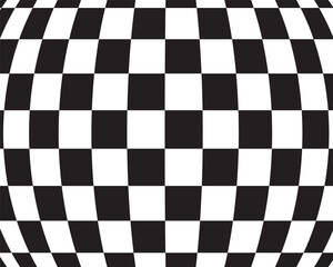 Fototapeta premium Black and white vector abstract pattern. Art design geometric shape background. Graphic visual disort style.