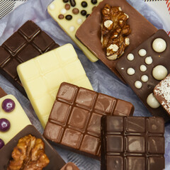 handmade chocolates with nuts