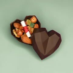 handmade chocolates with nuts