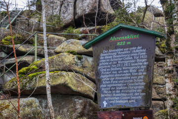 Ahrensklint Nationalpark Harz bei Schierke