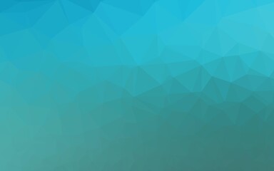 Light BLUE vector triangle mosaic template.