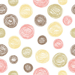 Seamless texture with funny polka dots.