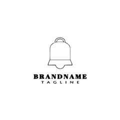 wedding bell cartoon logo icon design template vector