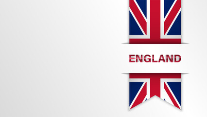 Fototapeta na wymiar EPS10 Vector Patriotic background with England flag colors.