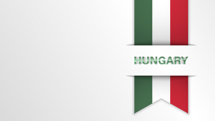 EPS10 Vector Patriotic background with Hungary flag colors.