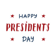Happy President's Day USA greeting card, United States of America celebration. american holiday, vector illustration