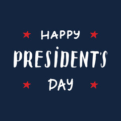 Happy President's Day USA greeting card, United States of America celebration. american holiday, vector illustration