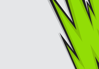 Abstract background with green spikes pattern and some copy space area