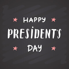 Fototapeta na wymiar Happy President's Day USA greeting card, United States of America celebration. american holiday, vector illustration