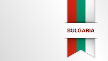 EPS10 Vector Patriotic background with Bulgaria flag colors.