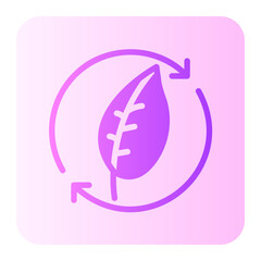 Fototapeta premium renewable gradient icon