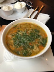 chicken soup with vegetables