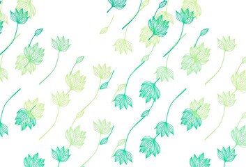 Light Green, Yellow vector doodle texture.