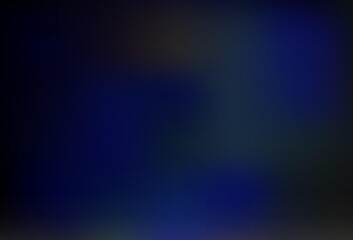 Dark BLUE vector blurred bright template.