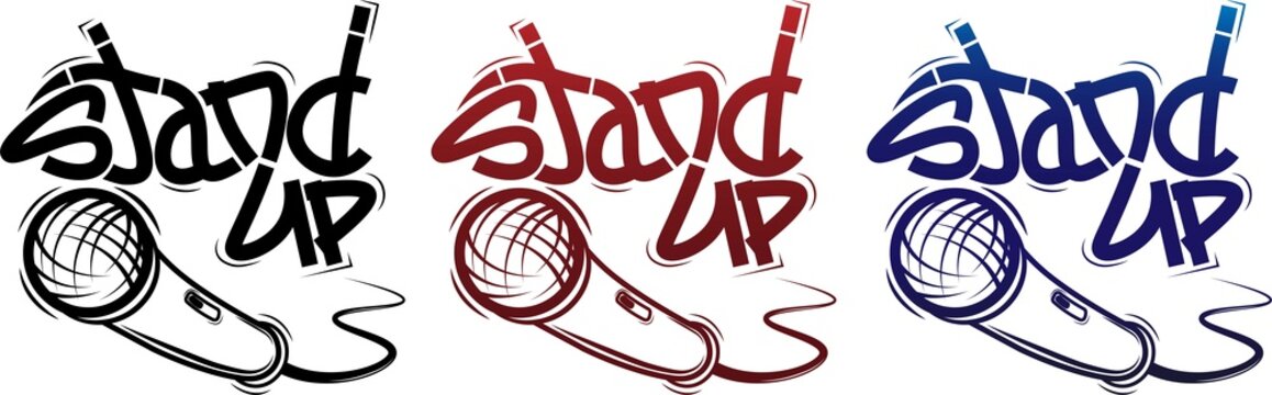 Stand UP logo (Vector illustration)