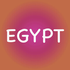 Egypt text style vector illustration Banner
