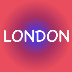 London text style vector illustration Banner