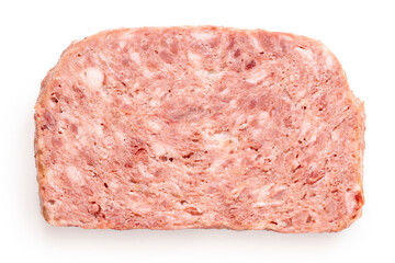 Slice of pork luncheon meat.