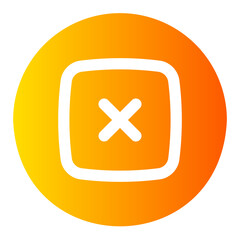 Obraz premium failed gradient icon