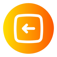 left arrow gradient icon