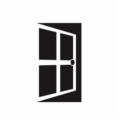 Door logo icon. =vector