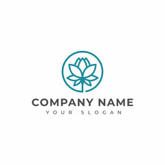 Lotus logo vector design template